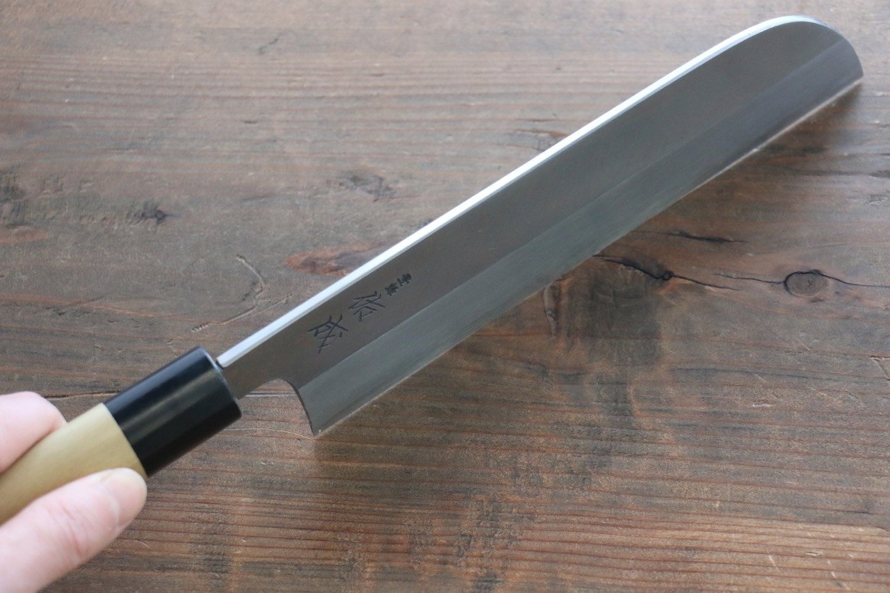 Sukenari White Steel No.2 Hongasumi Kamagata Usuba Magnolia Handle - Japanny - Best Japanese Knife