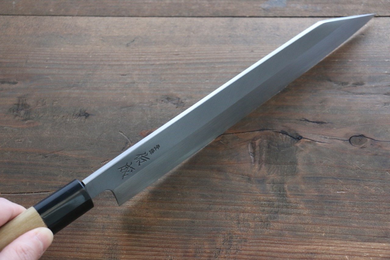 Sukenari White Steel No.2 Hongasumi Kiritsuke Magnolia Handle - Japanny - Best Japanese Knife