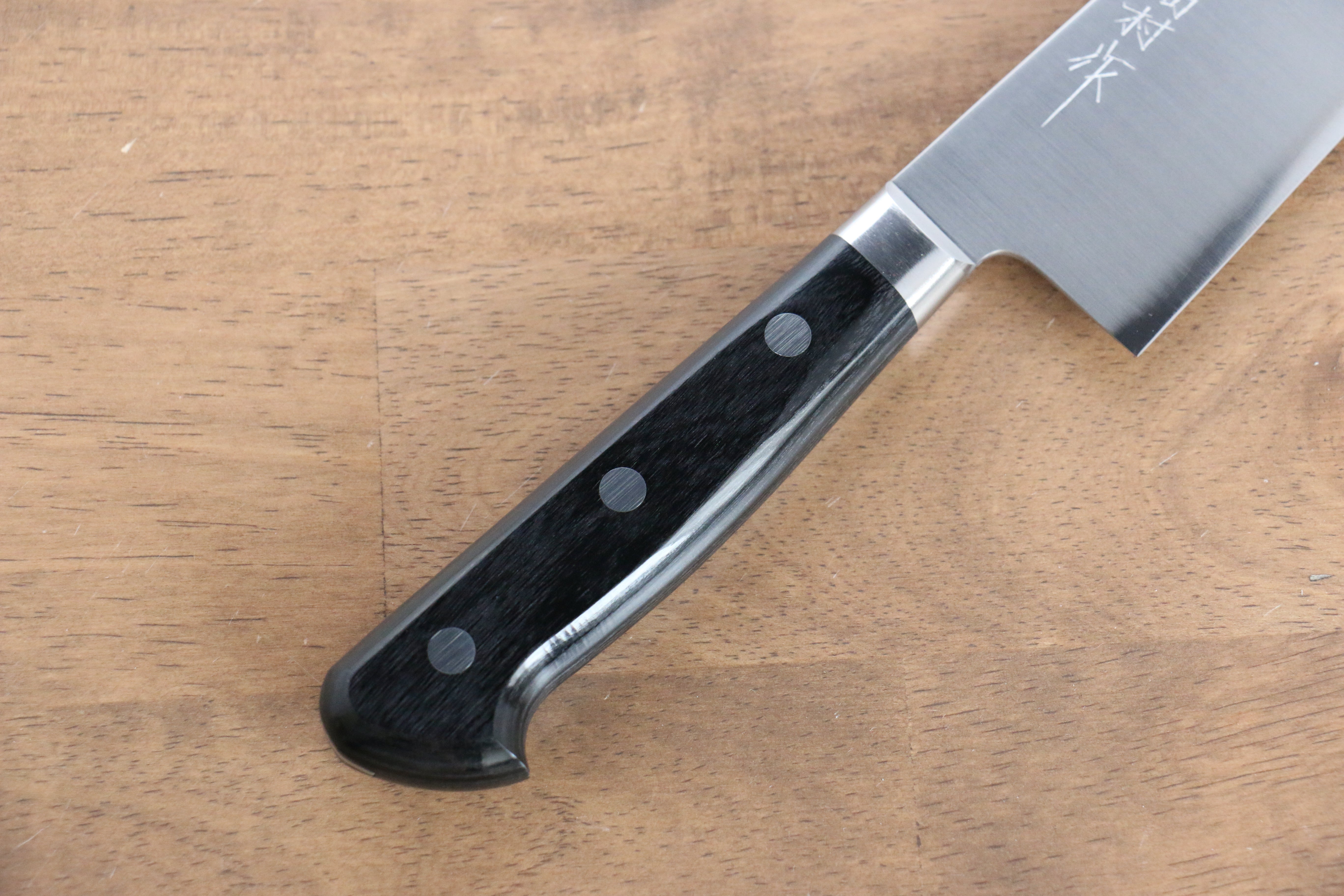 Takamura Knives VG10 Migaki Finished Gyuto 210mm Black Pakka wood Handle - Japanny - Best Japanese Knife