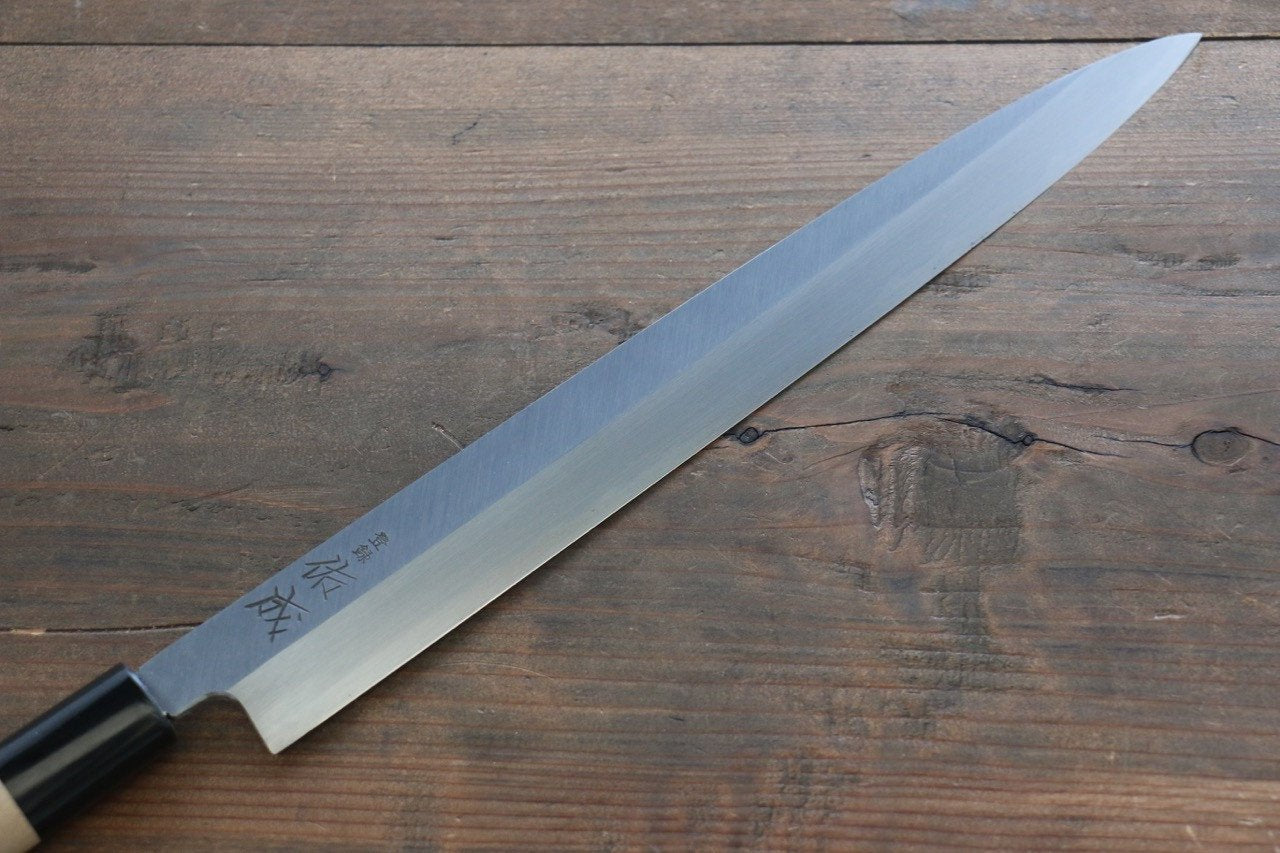 Sukenari White Steel No.2 Hongasumi Yanagiba Magnolia Handle - Japanny - Best Japanese Knife