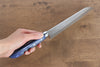 Kunihira VG1 Hammered Santoku 170mm Blue Pakka wood Handle - Japanny - Best Japanese Knife