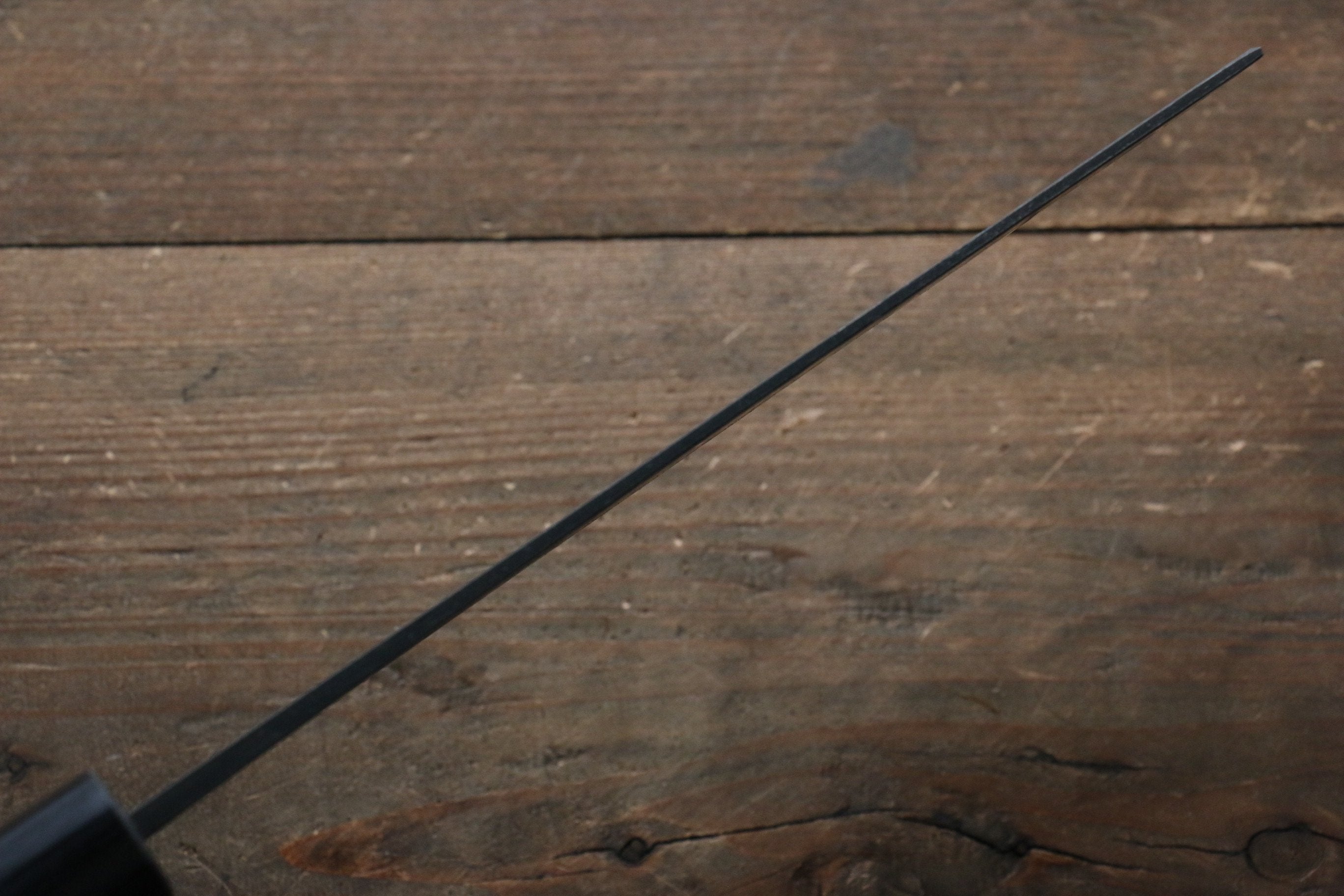 Shungo Ogata White Steel No.2 Kurouchi Damascus Nakiri 165mm Jarrah Handle - Japanny - Best Japanese Knife