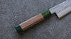 Seisuke Blue Super Hammered Gyuto 210mm Walnut(With Double Green Pakka wood) Handle - Japanny - Best Japanese Knife