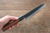 Ogata White Steel No.2 Kurouchi Damascus Santoku 165mm with Jarrah Handle - Japanny - Best Japanese Knife