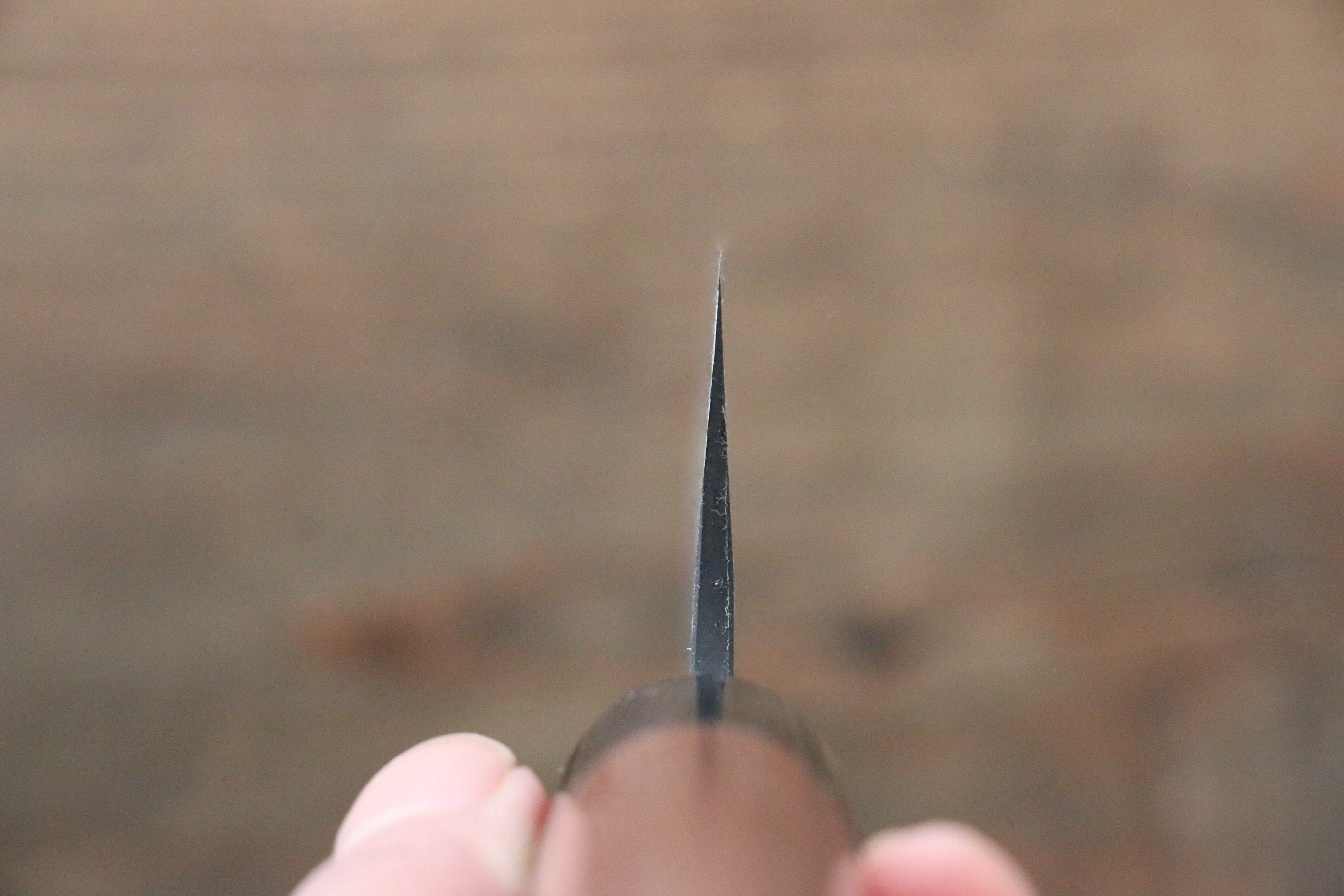 Shungo Ogata White Steel No.2 Kurouchi Damascus Santoku 165mm Jarrah Handle - Japanny - Best Japanese Knife