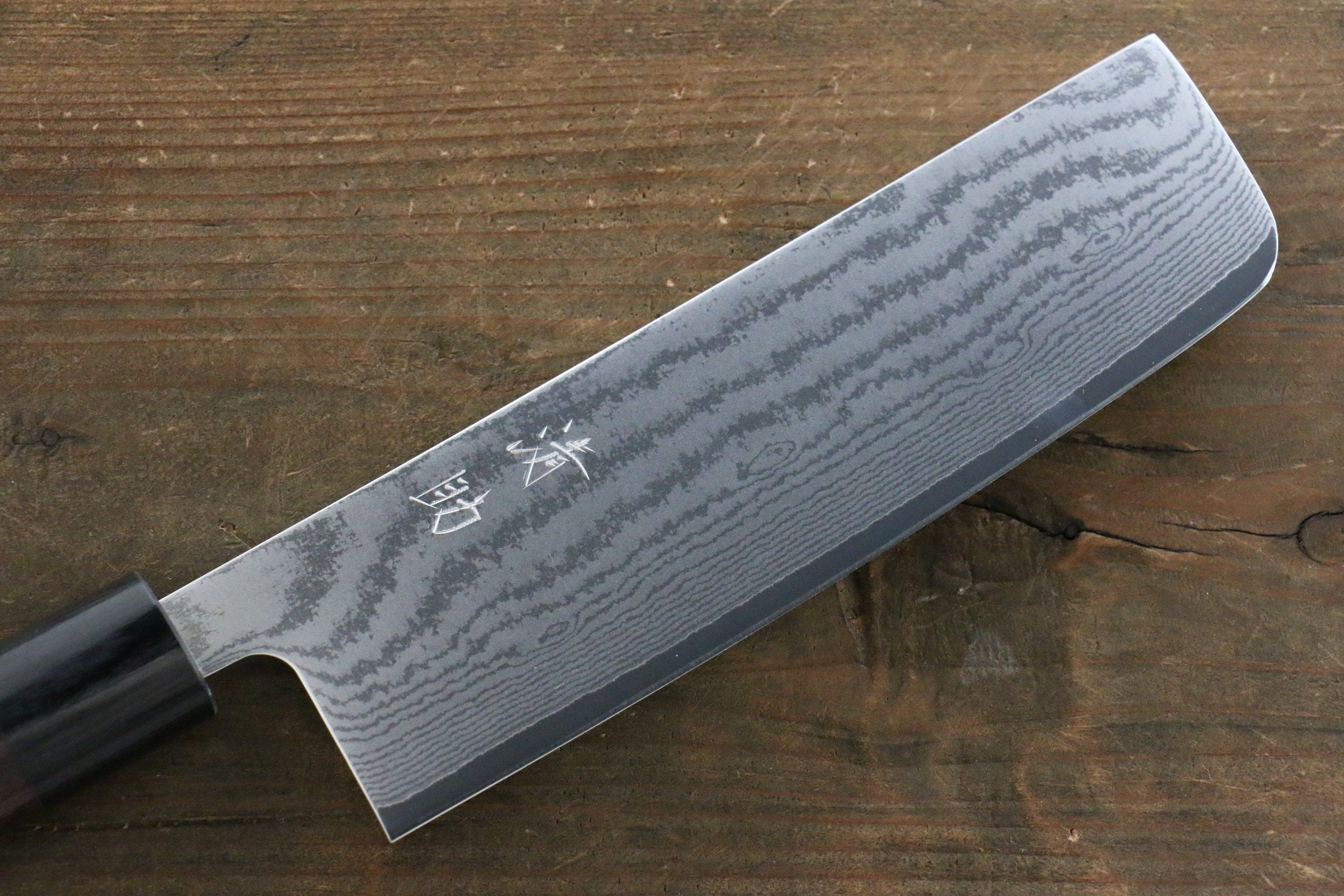 Seisuke VG10 63 Layer Damascus Usuba 165mm Shitan Handle - Japanny - Best Japanese Knife