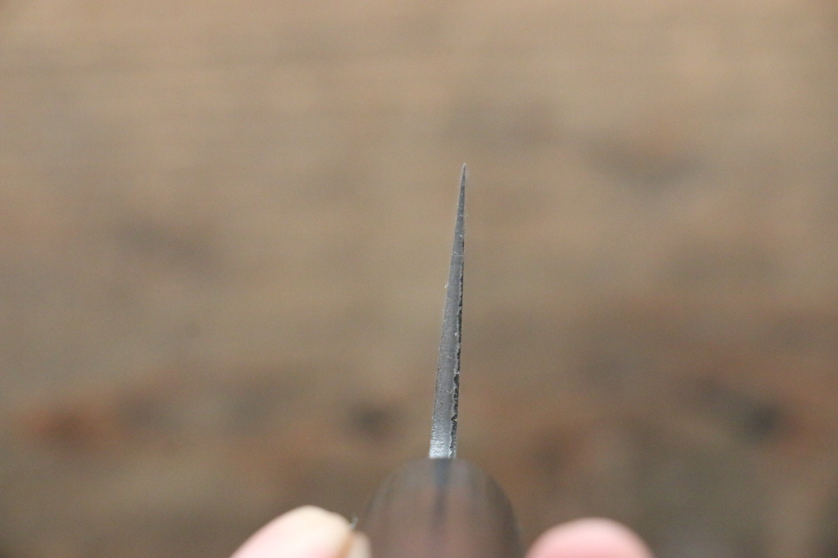 Shungo Ogata Silver Steel No.3 Damascus Black Finished Gyuto 210mm Shitan Handle - Japanny - Best Japanese Knife