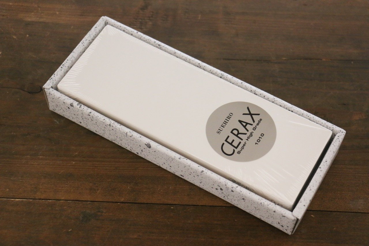 Suehiro CERAX 1010  Ceramic Medium Sharpening Stone with Rubber Base - #1000 - Japanny - Best Japanese Knife