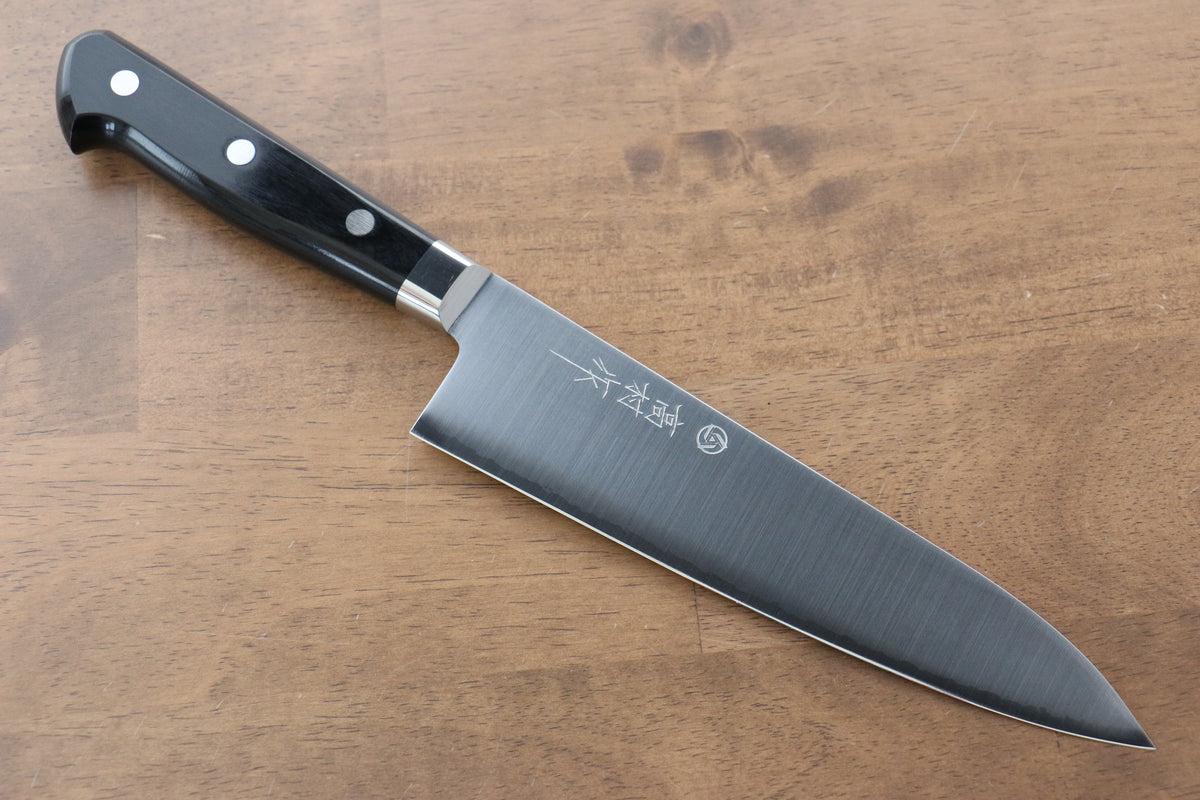 Takamura Knives VG10 Migaki Finished Gyuto 180mm Black Pakka wood Hand