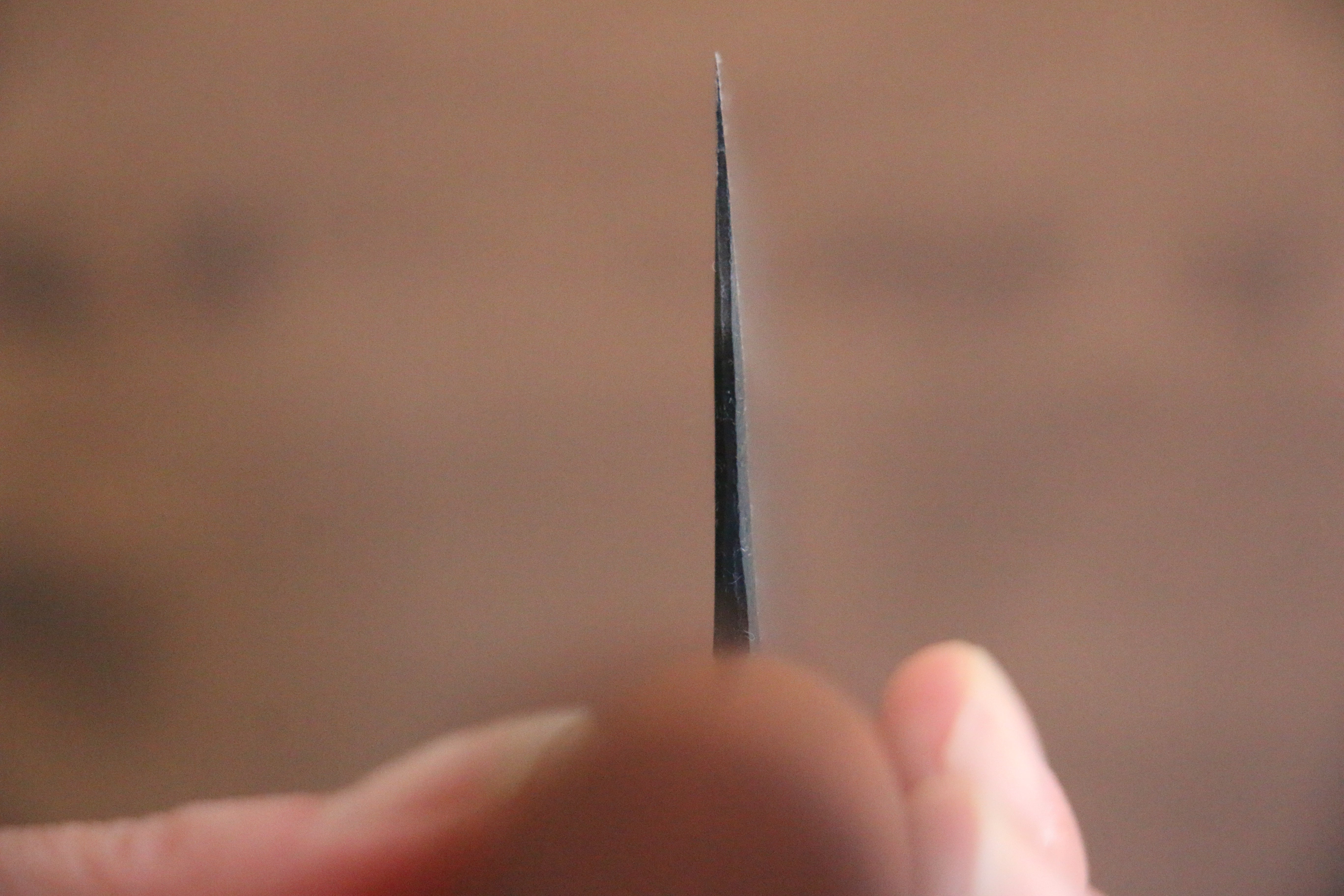 Nao Yamamoto White Steel No.2 Kurouchi Nakiri 180mm Cherry Wood Handle - Japanny - Best Japanese Knife