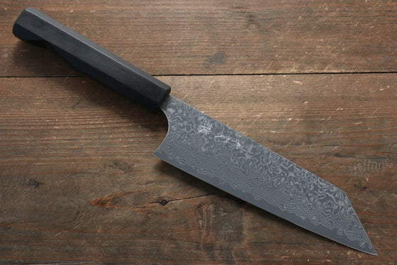 Yoshimi Kato VG10 Damascus Bunka 180mm with Black Persimmon Handle - Japanny - Best Japanese Knife