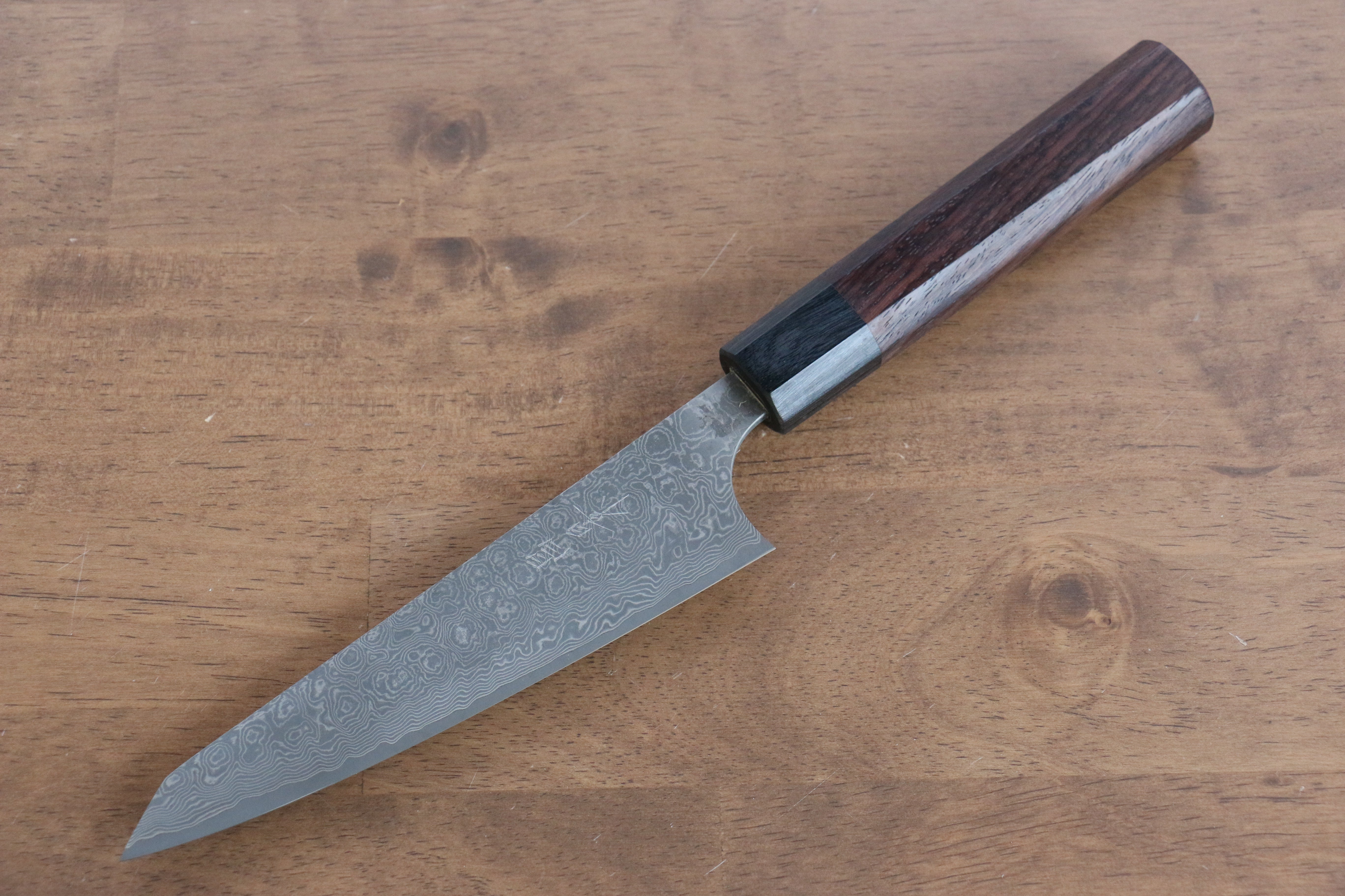 Masakage Kumo VG10 Damascus Honesuki Boning 170mm Shitan Handle - Japanny - Best Japanese Knife