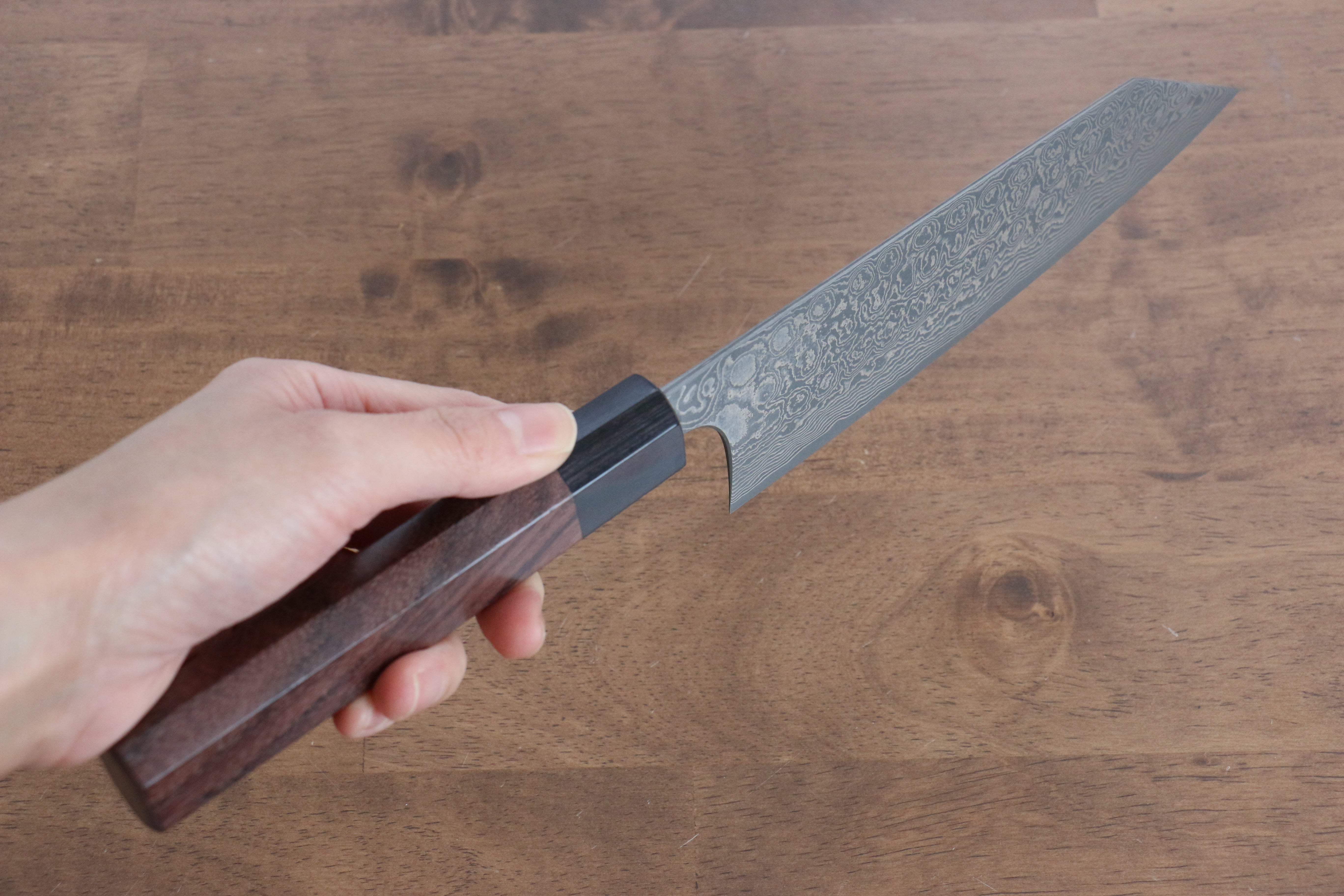 Masakage Kumo VG10 Damascus Bunka 170mm Shitan Handle - Japanny - Best Japanese Knife