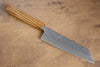 Seisuke Tsukikage AUS10 Migaki Finished Hammered Damascus Bunka 170mm Oak Handle - Japanny - Best Japanese Knife