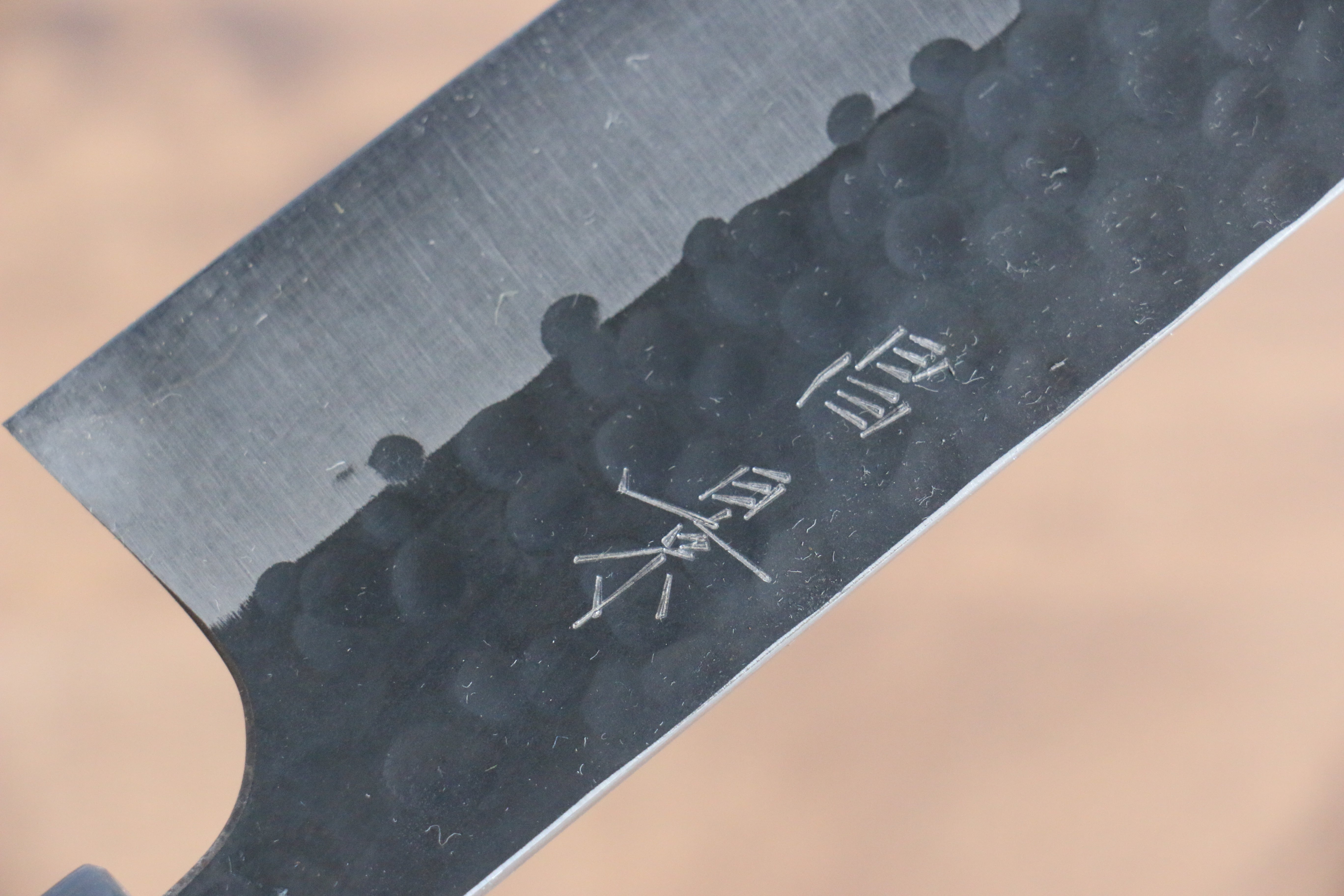 Masakage Koishi Blue Super Black Finished Santoku 165mm American Cherry Handle - Japanny - Best Japanese Knife