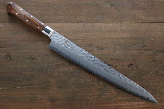 Sakai Takayuki VG10 33 Layer Damascus Sujihiki  240mm Desert Ironwood(Sugihara model) Handle - Japanny - Best Japanese Knife