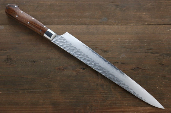 Sakai Takayuki VG10 33 Layer Damascus Sujihiki  240mm Desert Ironwood(Sugihara model) Handle - Japanny - Best Japanese Knife