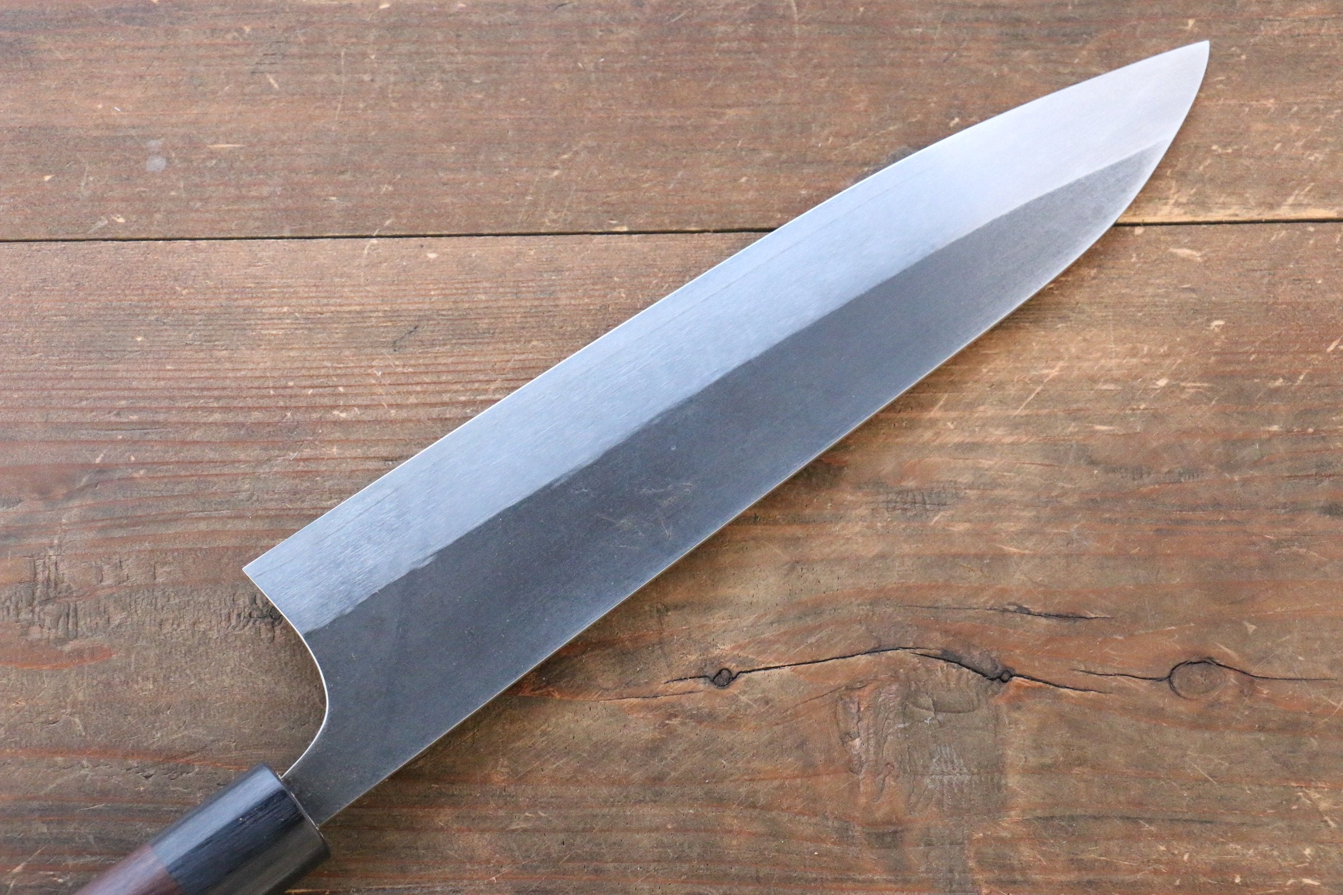Shungo Ogata SG2 Kurouchi Black Finished Gyuto 240mm Shitan Handle - Japanny - Best Japanese Knife