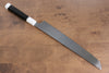 Sakai Takayuki Kageuchi Water Quenching Honyaki White Steel No.2 Mirrored Finish Sakimaru Yanagiba 300mm Ebony with Double Water Buffalo Ring Handle with Sheath - Japanny - Best Japanese Knife