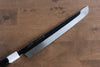 Sakai Takayuki Kageuchi Water Quenching Honyaki White Steel No.2 Mirrored Finish Sakimaru Yanagiba 300mm Ebony with Double Water Buffalo Ring Handle with Sheath - Japanny - Best Japanese Knife