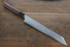 Hideo Kitaoka Blue Steel No.2 Damascus Kiritsuke Yanagiba 270mm Shitan Handle - Japanny - Best Japanese Knife