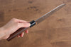 Seisuke VG10 Hammered(Maru) Santoku 165mm Morado Handle - Japanny - Best Japanese Knife