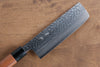 Seisuke VG10 Hammered(Maru) Nakiri 170mm Morado Handle - Japanny - Best Japanese Knife