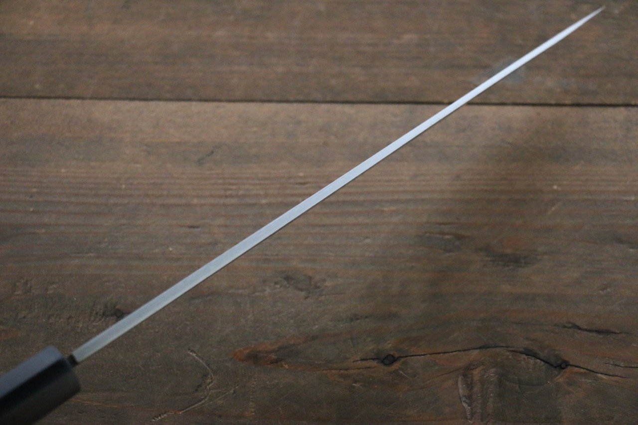 Hideo Kitaoka Blue Steel No.2 Damascus Yanagiba 240mm Shitan Handle - Japanny - Best Japanese Knife