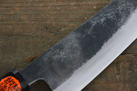 Shigeki Tanaka Blue Steel No.2 TEKKA Kurouchi Santoku Japanese Chef Knife 165mm - Japanny - Best Japanese Knife