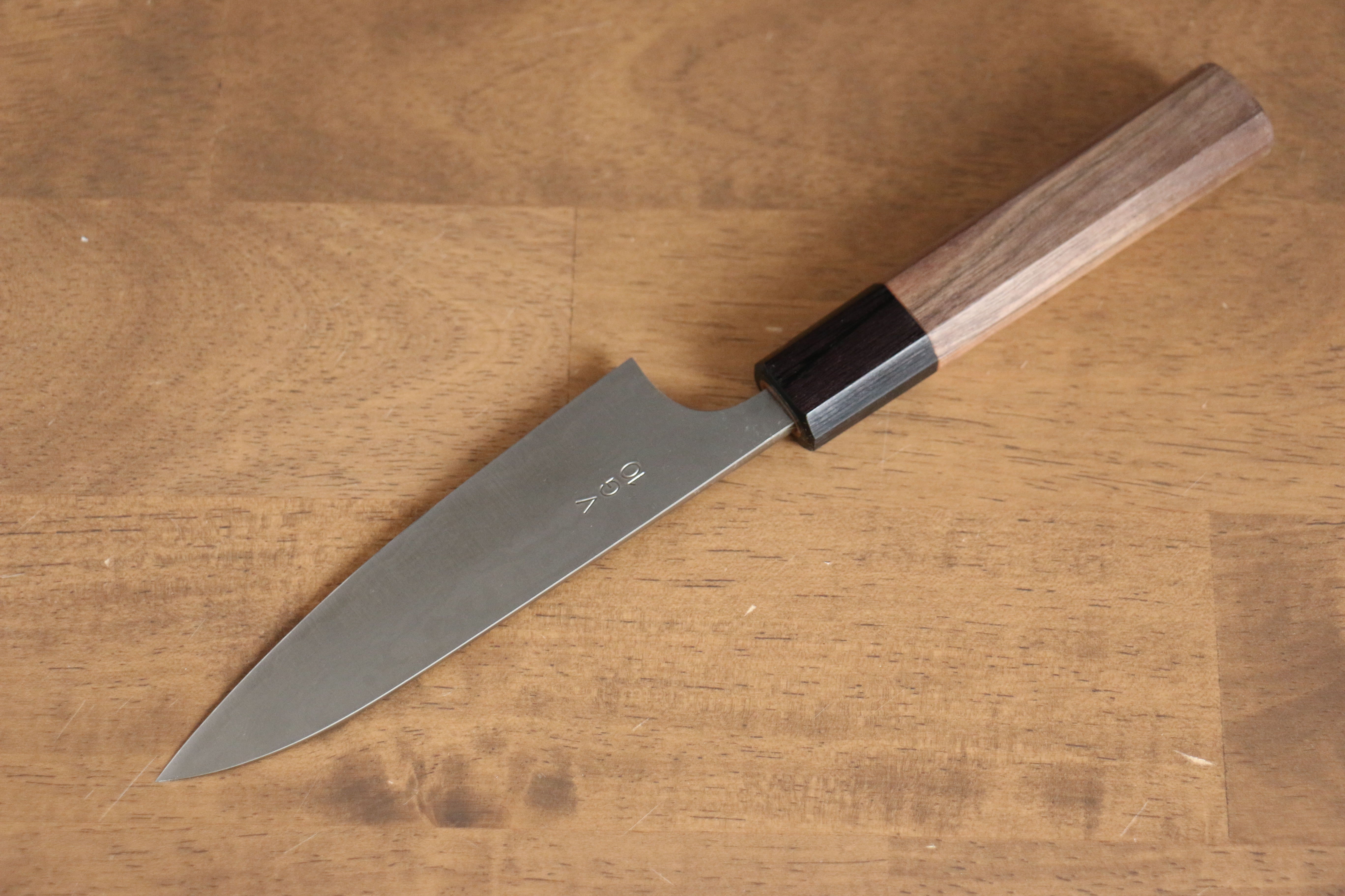 Nao Yamamoto VG10 Damascus Petty-Utility 120mm Walnut Handle - Japanny - Best Japanese Knife