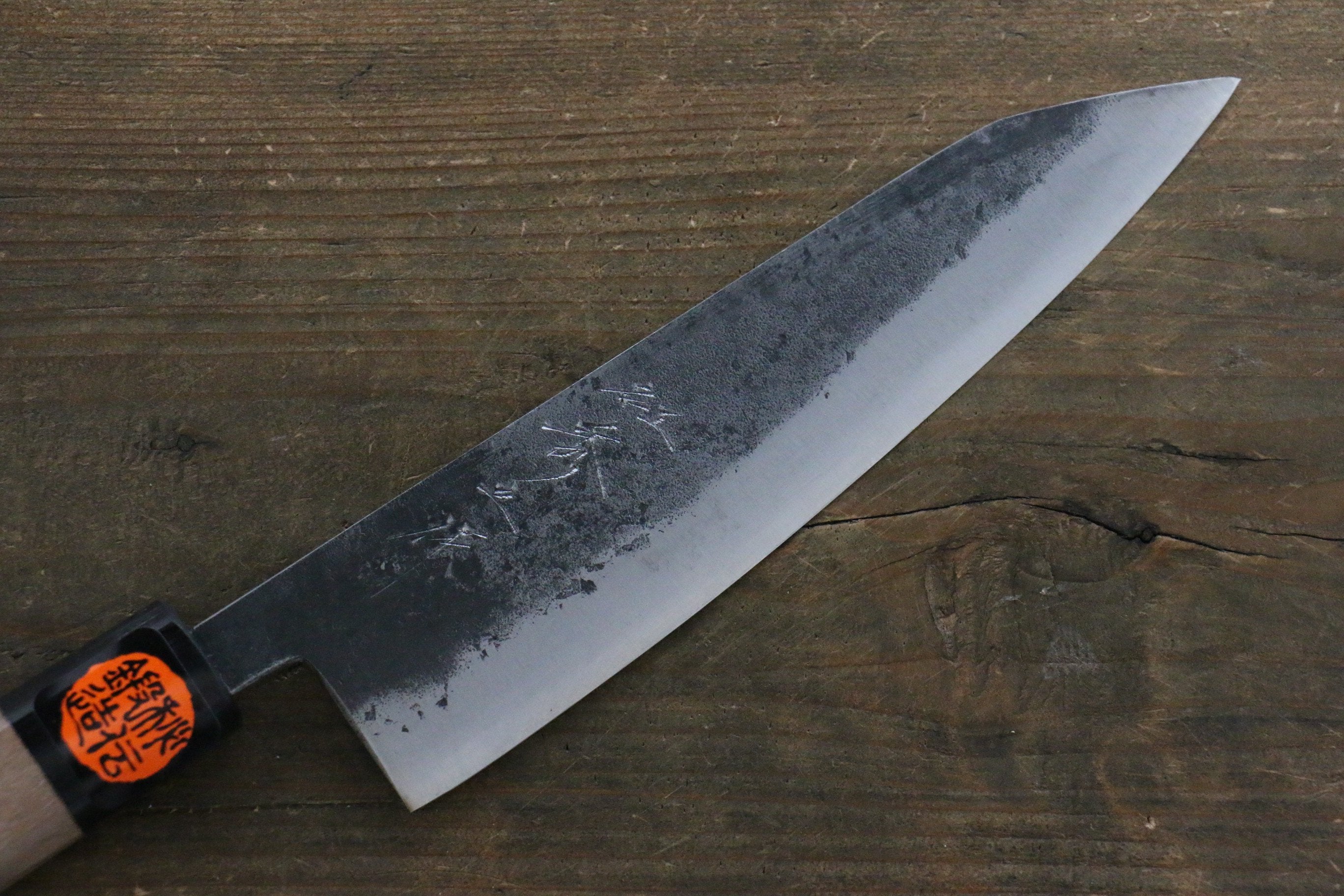Shigeki Tanaka Blue Steel No.2 TEKKA Kurouchi Gyuto Japanese Chef Knife 180mm - Japanny - Best Japanese Knife