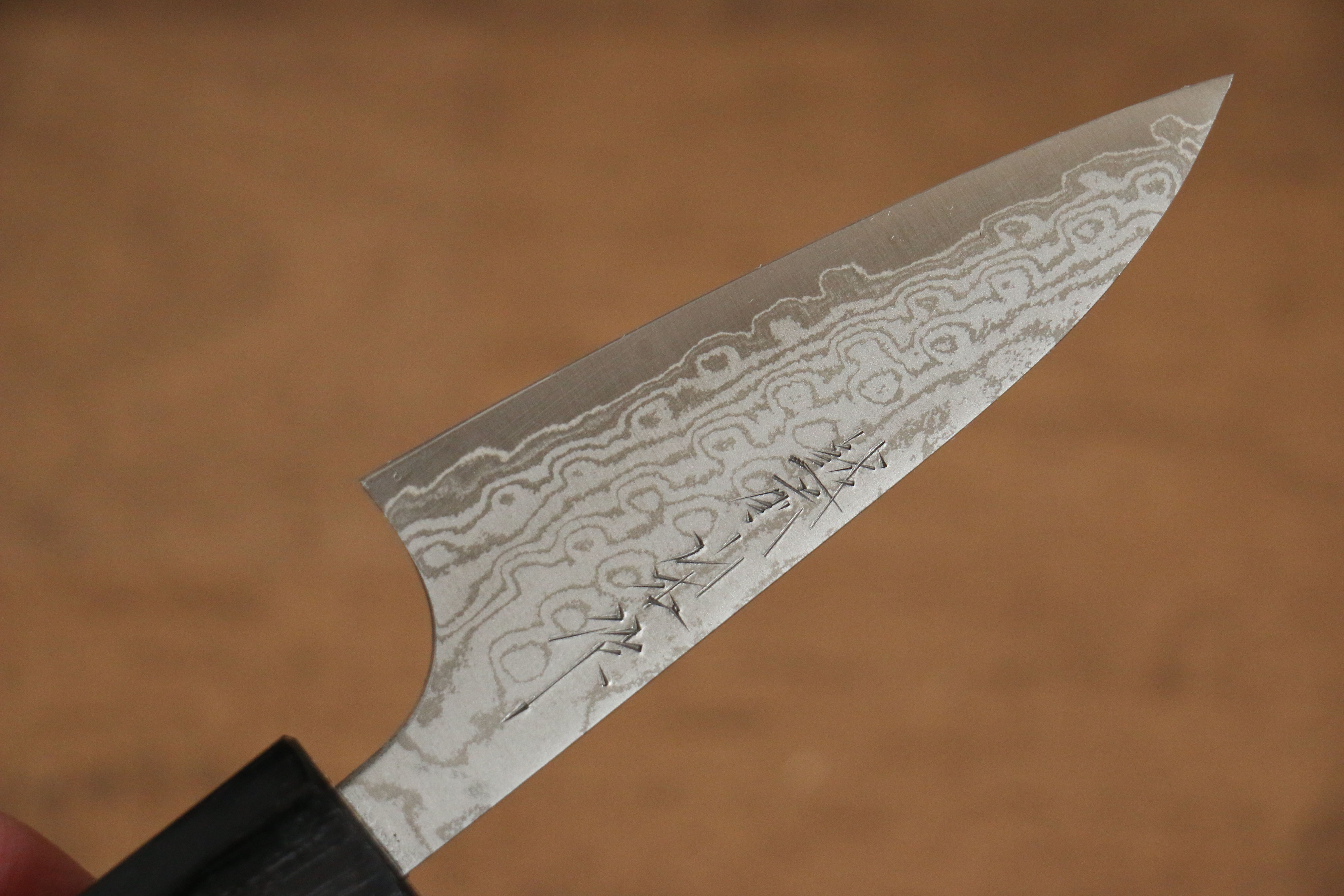 Nao Yamamoto VG10 Damascus Petty-Utility 80mm Walnut Handle - Japanny - Best Japanese Knife