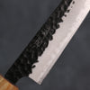 Seisuke Shitan Blue Super Hammered Kurouchi Petty-Utility 135mm Shitan Handle - Japanny - Best Japanese Knife