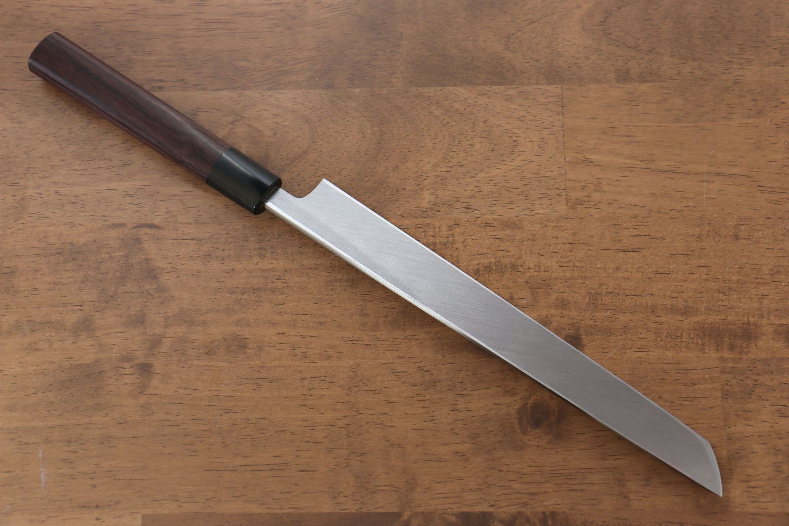 Jikko White Steel No.2 Sakimaru Yanagiba  240mm Shitan Handle - Japanny - Best Japanese Knife