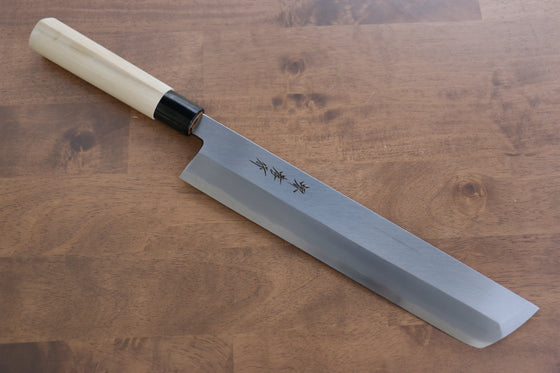 Sakai Takayuki Kasumitogi White Steel Hamokiri 300mm Magnolia Handle - Japanny - Best Japanese Knife