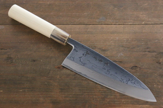 Sakai Takayuki Uzushio White Steel No.2 Deba Magnolia Handle - Japanny - Best Japanese Knife