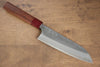 Yoshimi Kato Blue Super Nashiji Santoku 170mm with Red Honduras Handle - Japanny - Best Japanese Knife