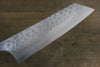 Yoshimi Kato Silver Steel No.3 Hammered Bunka Japanese Chef Knife 165mm with Red Honduras Handle - Japanny - Best Japanese Knife