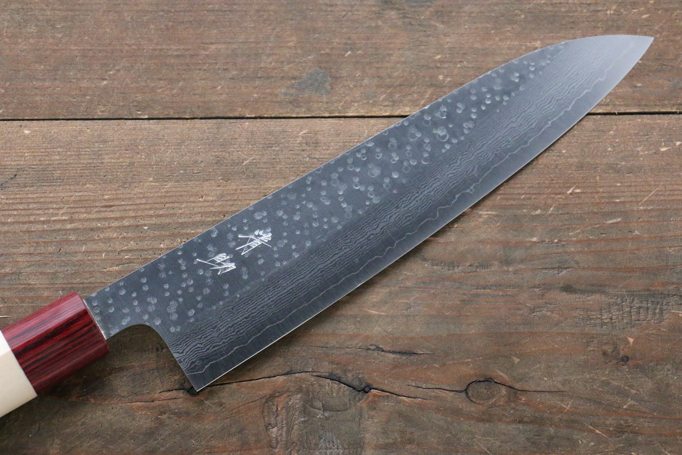 Seisuke VG10 16 Layer Hammered Damascus Gyuto 210mm with Magnolia Handle - Japanny - Best Japanese Knife