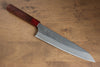 Yoshimi Kato Blue Super Nashiji Gyuto 210mm with Red Honduras Handle - Japanny - Best Japanese Knife