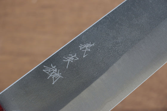 Yoshimi Kato Blue Super Nashiji Gyuto 240mm with Red Honduras Handle - Japanny - Best Japanese Knife