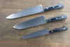 Iseya VG10 G-Series 33 Layer Damascus Japanese Chef's Petty 150mm, Santoku 180mm& Gyuto 210mm Set - Japanny - Best Japanese Knife