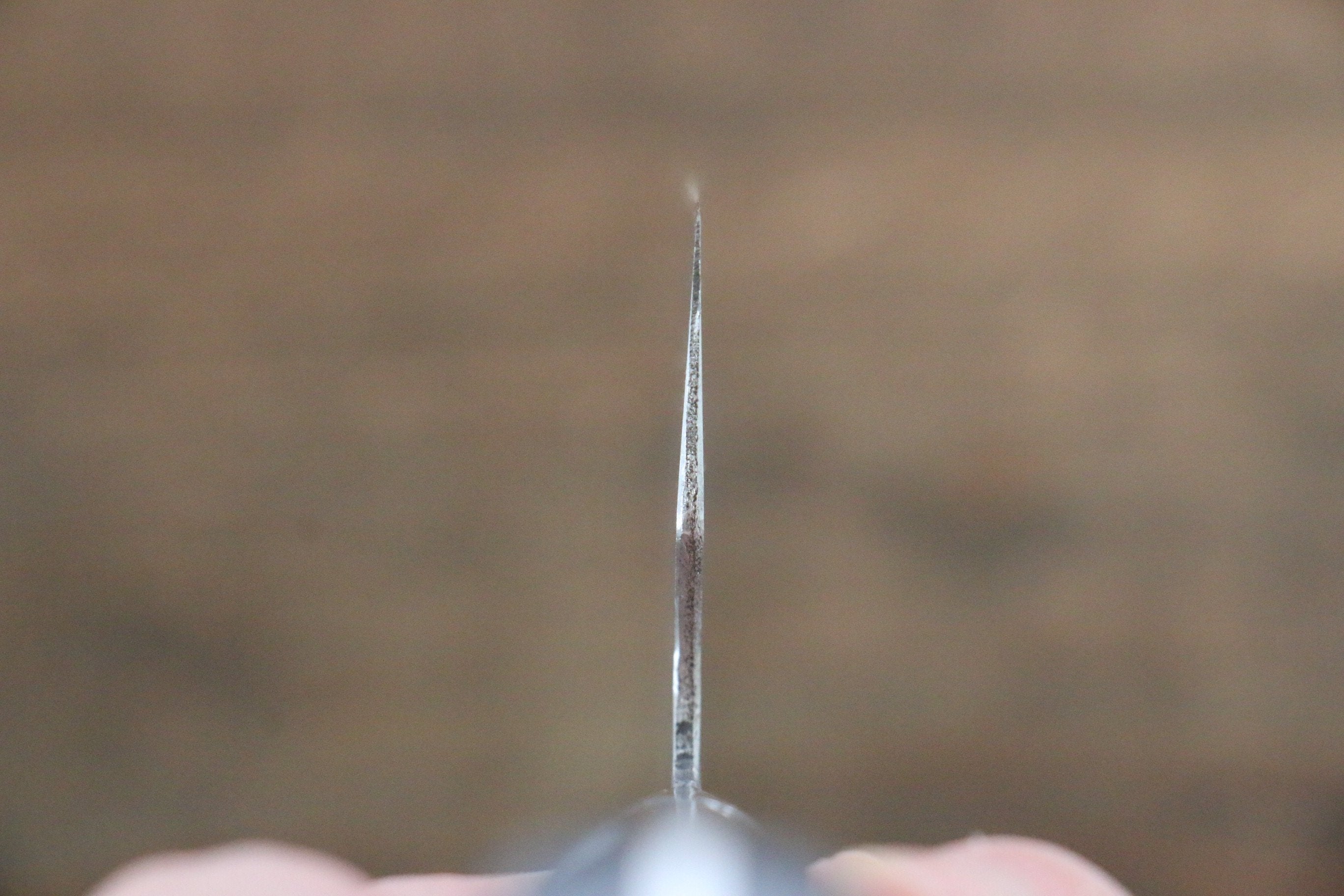 Fujiwara Teruyasu Fujiwara Teruyasu Maboroshi White Steel No.1 Nashiji Hammered Nakiri 165mm with Black Pakka wood Handle - Japanny - Best Japanese Knife