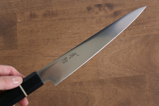 Seisuke Molybdenum Slicer 180mm Black Pakka wood Handle - Japanny - Best Japanese Knife