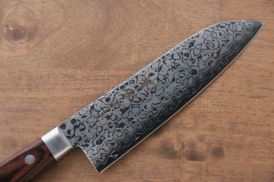 Sakai Takayuki VG10 17 Layer Damascus Mirrored Finish Japanese Santoku & Petty mm - Japanny - Best Japanese Knife