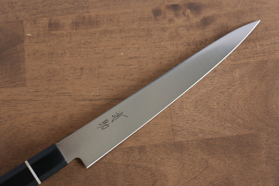 Seisuke Molybdenum Slicer 210mm Black Pakka wood Handle - Japanny - Best Japanese Knife