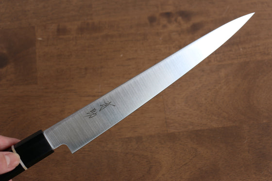 Seisuke Molybdenum Slicer 210mm Black Pakka wood Handle - Japanny - Best Japanese Knife