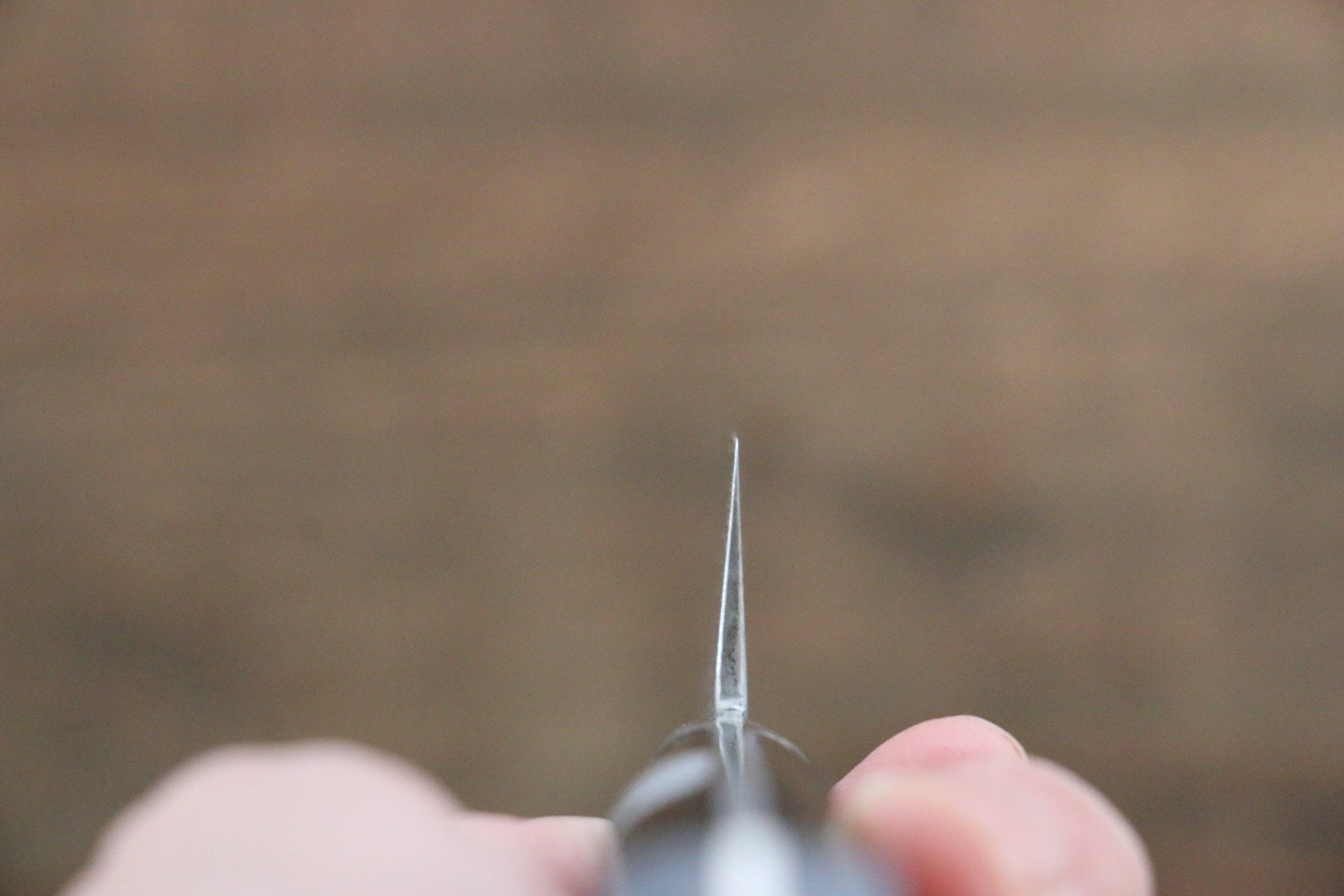 Fujiwara Teruyasu Fujiwara Teruyasu Maboroshi White Steel No.1 Nashiji Hammered Petty-Utility 130mm with Black Pakka wood Handle - Japanny - Best Japanese Knife