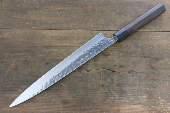 Yoshimi Kato Silver Steel No.3 Hammered Sujihiki Japanese Chef Knife 270mm - Japanny - Best Japanese Knife