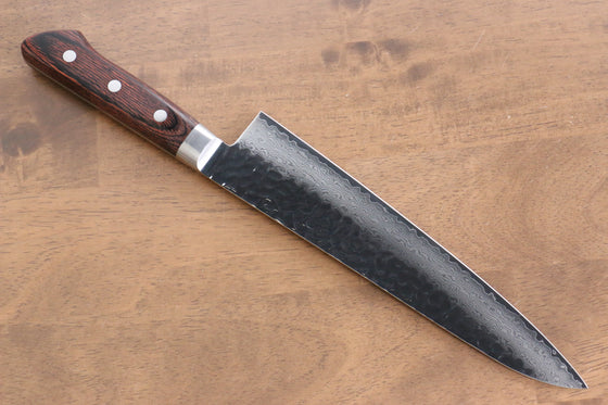 Seisuke VG10 33 Layer Hammered Damascus Gyuto 210mm Mahogany Handle - Japanny - Best Japanese Knife